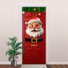 natal papai noel porta vermelha