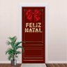 natal porta vermelha com laco